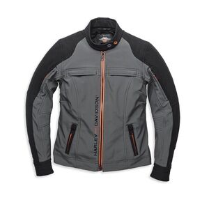Harley-Davidson Black and Orange Jacket
